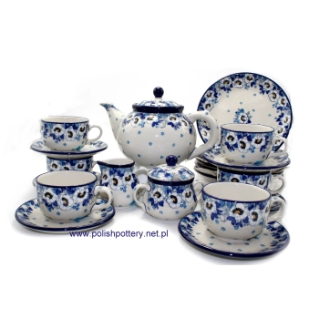 Serwis kawowo herbaciany dla 6 osób dek. 2222X Anemony